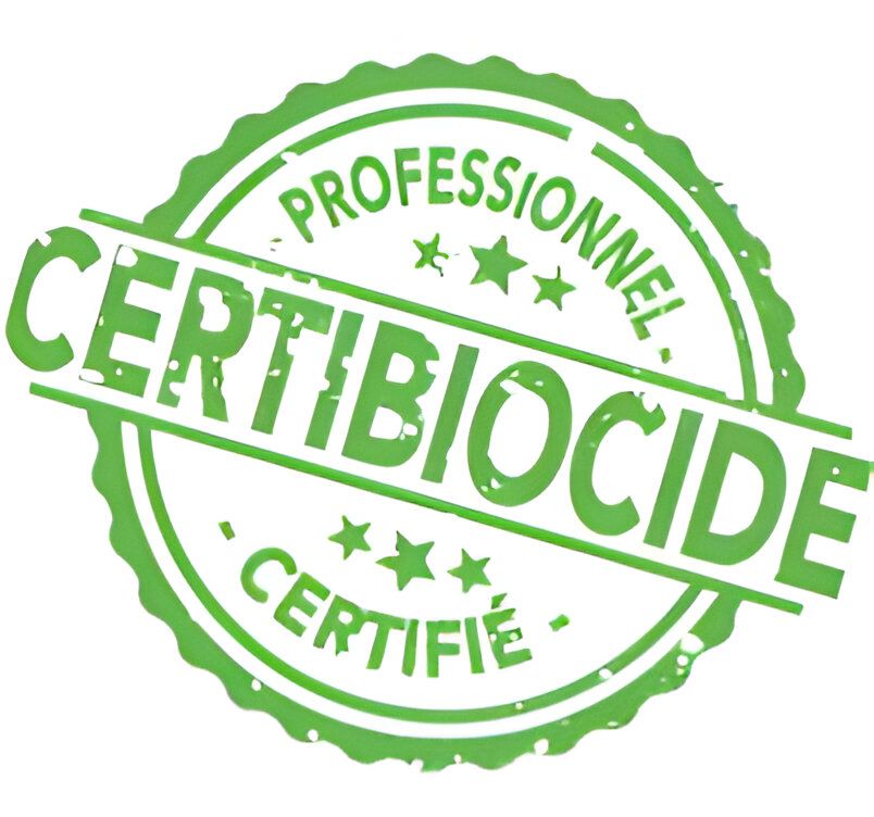 Logo certibiocide délivré par le ministere de l'agriculture
