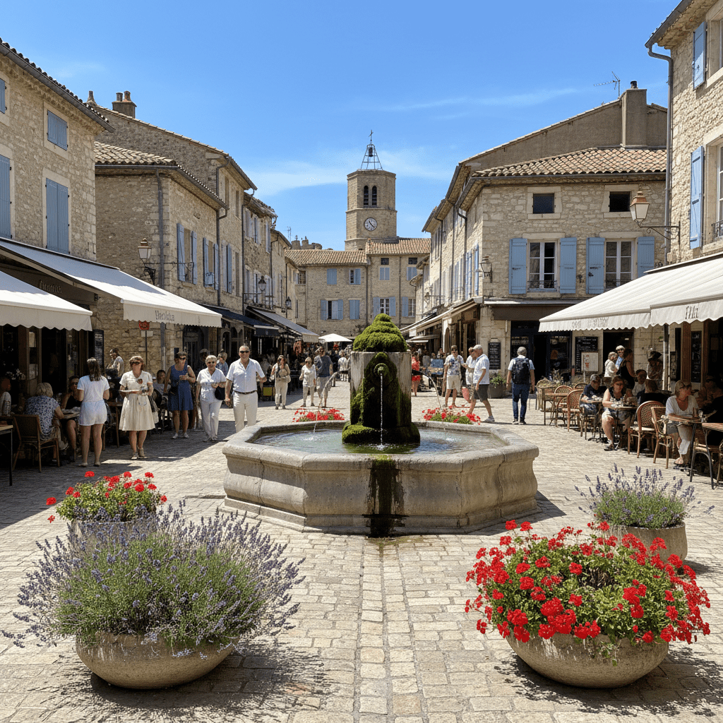 Place situé dans le vaucluse propre
